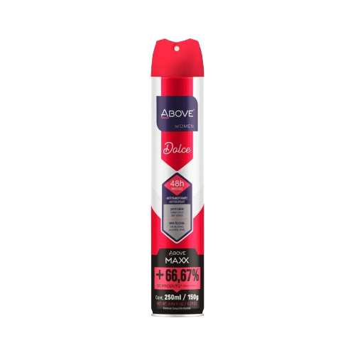 DESOD ABOVE AERO MAXX CLAS DOLCE 72H 250ML - R$7.49 - CX/12 - 7899674031389