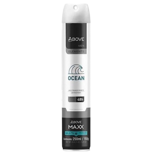 DESOD ABOVE AERO MAXX ELEMENTOS OCEANO 250ML - R$8.70 - CX/12 - 7899674031518