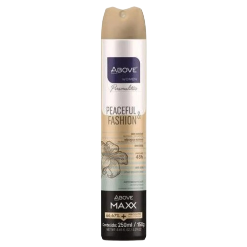 DESOD ABOVE AERO MAXX PERS. PEACEFUL FASH 250ML - R$7.49 - CX/12 - 7899674034069