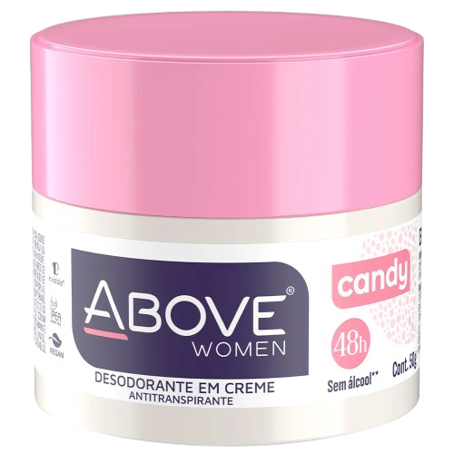 DESOD ABOVE CREME CLASS CANDY 50G - R$4.50 - CX/12 - 7899674040718