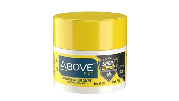 DESOD ABOVE CREME SPORT ENERGY MEN 50G - R$3.99 - CX/12 - 7899674040732