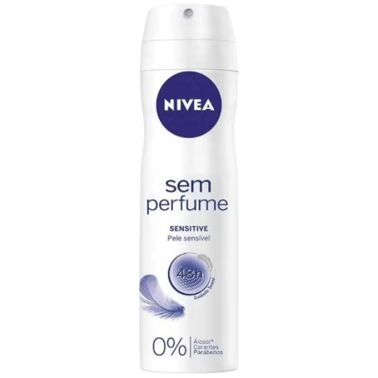 DESOD NIVEA AERO FEM S/PERFUME SENSITIVE 150ML - R$9.92 - CX/12 - 4005805471372