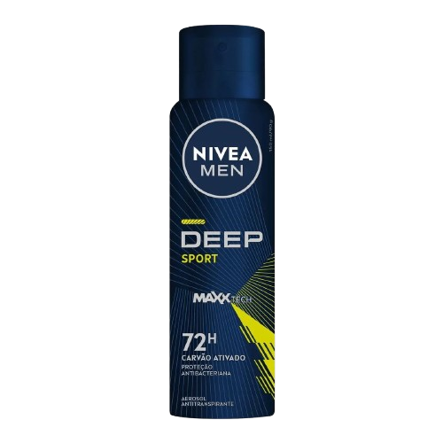 DESOD NIVEA AERO MEN DEEP CARVAO ATIVADO 200ML - R$11.08 - CX/12 - 4006000104256