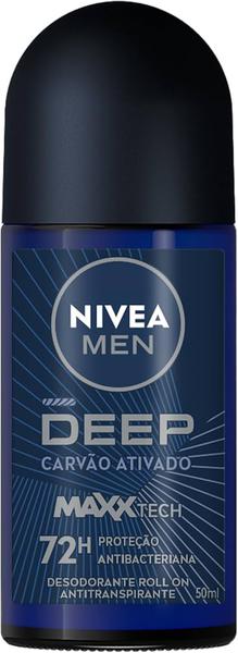 DESOD NIVEA ROLL ON MEN DEEP ORIGINAL 50ML - R$7.10 - CX/12 - 4005805479415