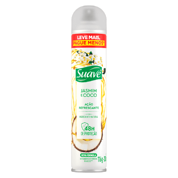 DESOD SUAVE AERO JASMIN E COCO 200ML - R$7.39 - CX/12 - 7891150070394