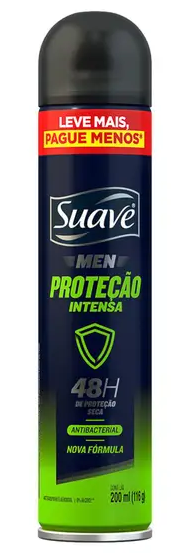 DESOD SUAVE AERO MEN PROTECAO INTEN 200ML - R$8.35 - CX/12 - 7891150087446