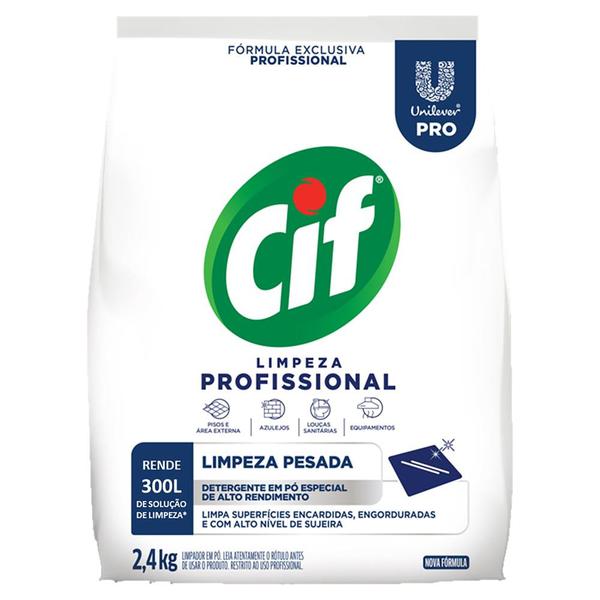 DETERGENTE PO CIF LIMPEZA PESADA SACHE 2,4KG - R$18.00 - CX/6 - 7891150096943