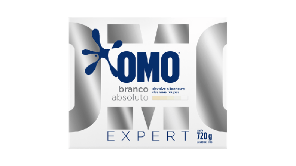 DETERGENTE PO OMO BRANCO ABSOLUTO 720G - R$13.74 - CX/20 - 7891150092204