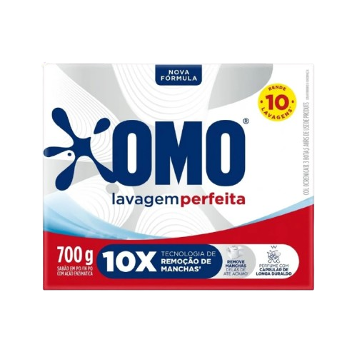 DETERGENTE PO OMO LAVAGEM PERFEITA 700G - R$10.19 - CX/20 - 7891150108622
