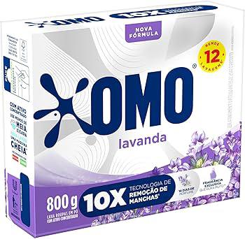 DETERGENTE PO OMO LAVANDA CAIXA 800G - R$11.49 - CX/20 - 7891150080188