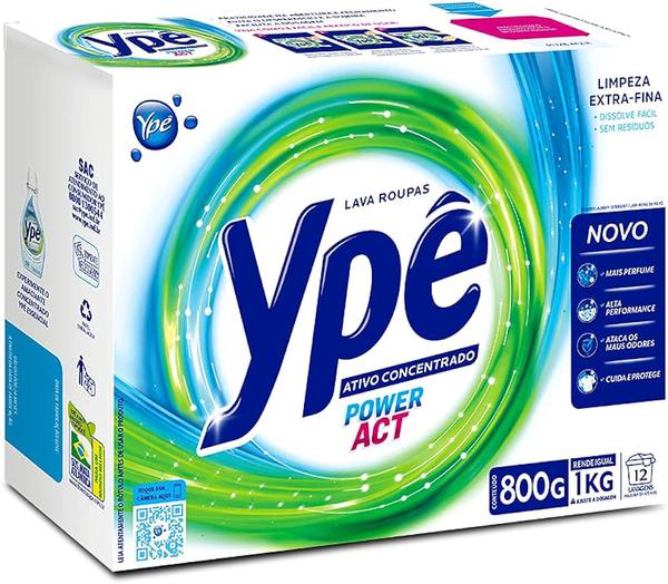 DETERGENTE PO YPE POWER ACT 800G - R$7.00 - CX/24 - 7896098905081