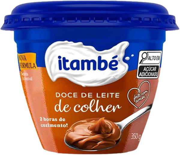 DOCE DE LEITE COLHER  ITAMBE TRADICIONAL POTE 350G - R$8.65 - CX/12 - 7896051168706