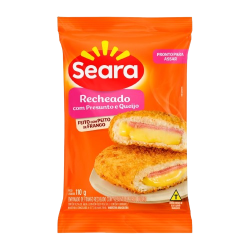 EMPANADO FRANGO RECHEADO SEARA PRES/QUEIJO 110G - R$3.25 - CX/25 - 7894904280001