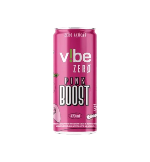 ENERGETICO VIBE ENERGY PINK BOOST ZERO LT 473ML - R$4.00 - CX/24 - 7899914200865