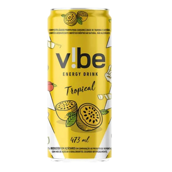 ENERGETICO VIBE ENERGY TROPICAL LT 473ML - R$4.00 - CX/24 - 7899914200223