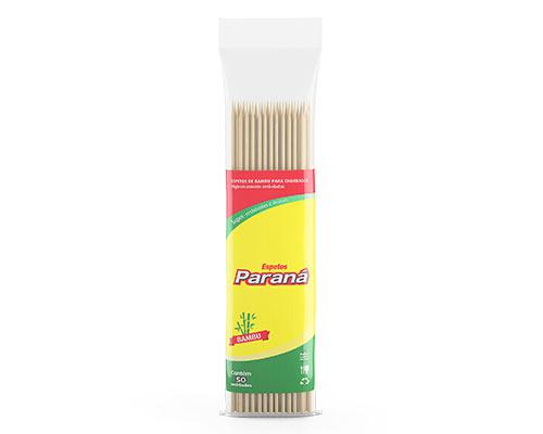 ESPETOS DE BAMBU PARANA MEDIO 25CM C/50UN - R$3.87 - FD/10 - 7896080900650