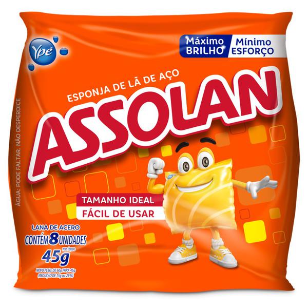 ESPONJA LA ACO ASSOLAN 45G - R$1.04 - FD/200 - 7896090100101