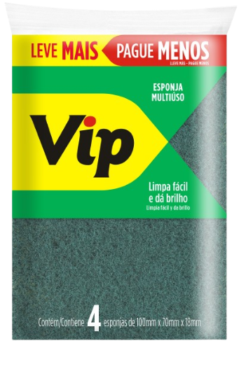 ESPONJA STA MARIA VIP MULTIUSO LV 4 PG 3 - R$2.18 - CX/60 - 7896314707451