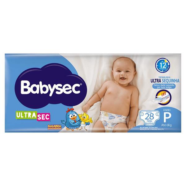 FRALDA DESC BABYSEC ULTRA JUMBO P 28UN - R$22.68 - FD/08 - 7896061995019