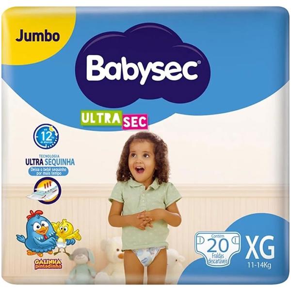 FRALDA DESC BABYSEC ULTRA JUMBO XG 20UN - R$22.68 - FD/08 - 7896061995071