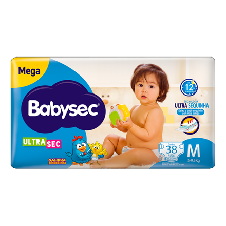 FRALDA DESC BABYSEC ULTRA MEGA M 38UN - R$31.49 - FD/06 - 7896061995903