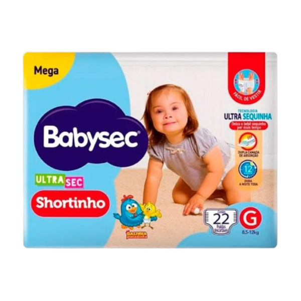 FRALDA DESC BABYSEC ULTRA SHORTINHO MEGA G22 - R$27.29 - FD/06 - 7896061997457