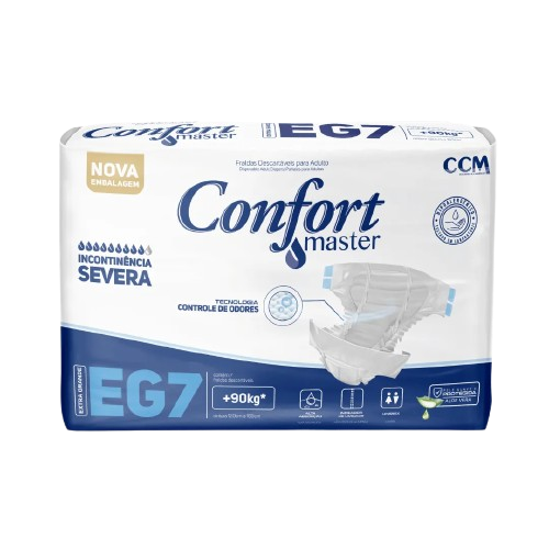 FRALDA DESC GERIATRICA CONFORT MASTER REG EG 7UN - R$14.38 - FD/08 - 7898931019313