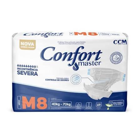 FRALDA DESC GERIATRICA CONFORT MASTER REG M 8UN - R$14.95 - FD/08 - 7898931019238