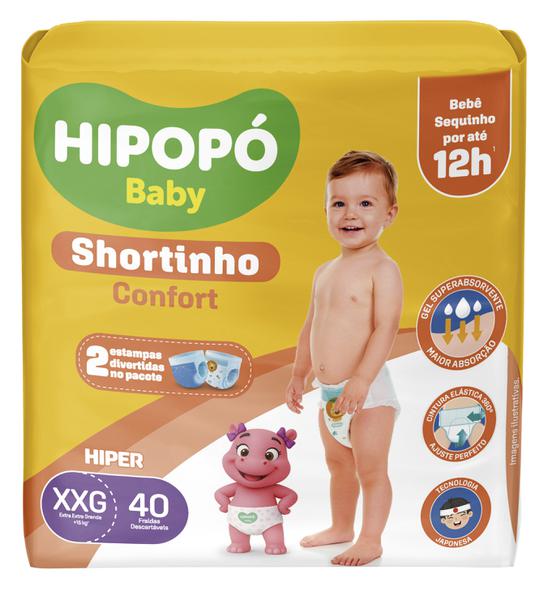 FRALDA DESC HIPER HIPOPO PANTS CONFORT XXG 40UN - R$44.59 - FD/04 - 7899700804130
