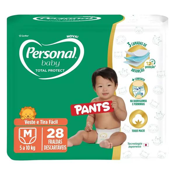 FRALDA DESC PERSONAL BABY PROTEC PANTS M 28 - R$27.27 - FD/08 - 7896110011929