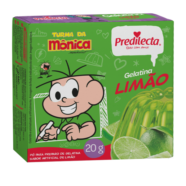 GELATINA PREDILECTA LIMAO 20G - R$1.19 - CX/36 - 7896292312197