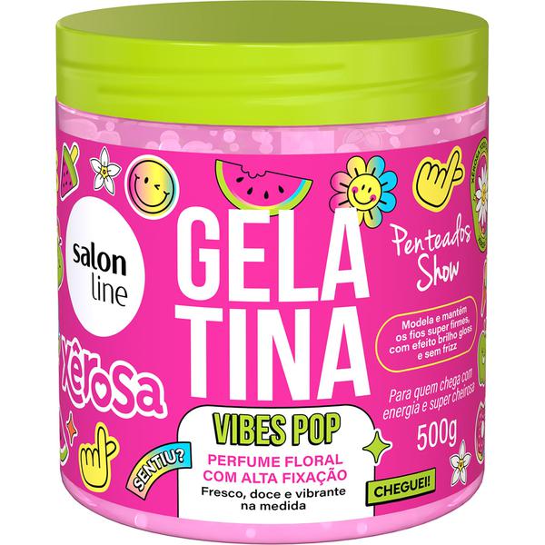 GELATINA SALON LINE XEROSA VIBES POP 500G - R$21.81 - CX/06 - 7908458332670