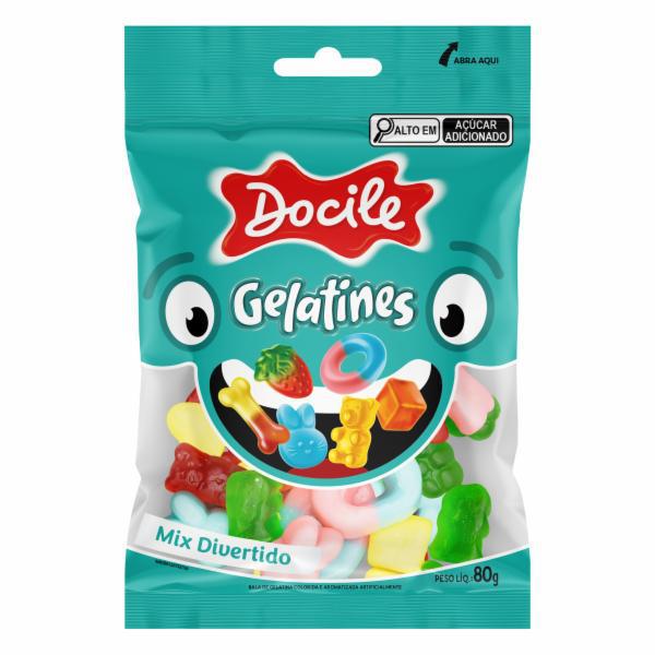 GELATINES DOCILE MIX DIVERTIDO 80G - R$3.68 - CX/12 - 7896451922656