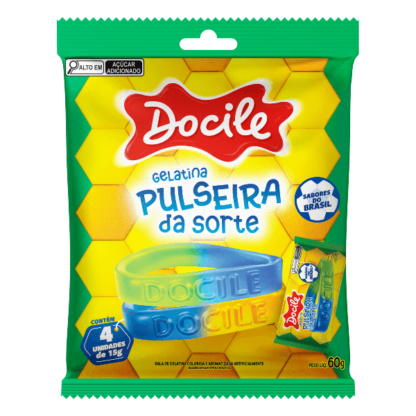 GELATINES DOCILE PULSEIRAS DA SORTE 60G - R$3.58 - CX/12 - 7896451928955