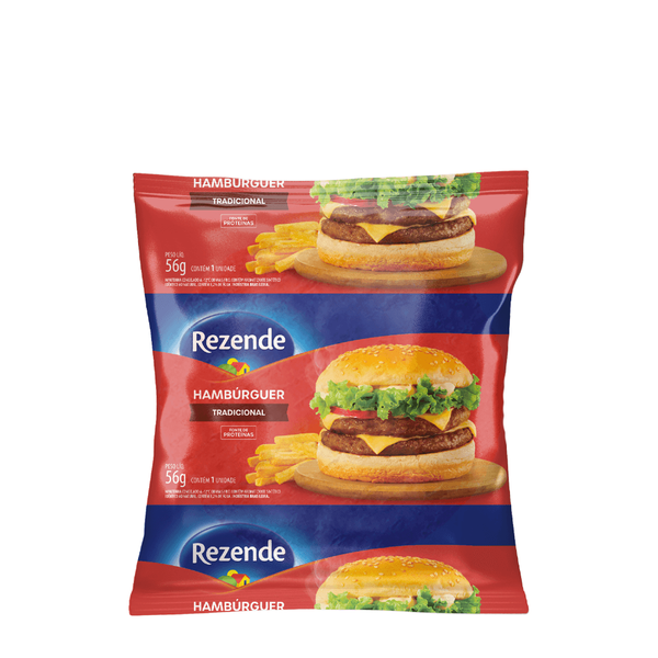 HAMBURGUER MISTO REZENDE GRANEL 56G - R$0.86 - CX/36 - 7894904578146