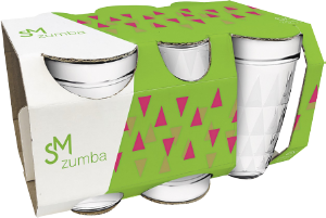 JOGO COPOS ZUMBA NADIR 6X 270ML - R$12.17 - CX/8 - 7891155065814