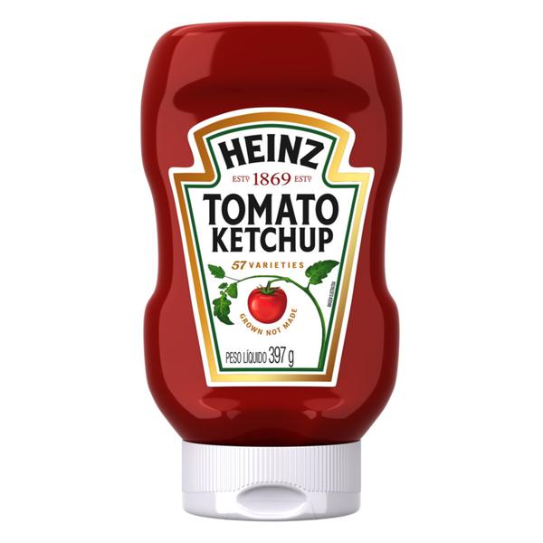 KETCHUP HEINZ TRAD PET 397G - R$9.54 - CX/16 - 7896102503708