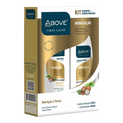 KIT ABOVE SHAMP 325ML+COND 200ML HIDRATACAO - R$10.55 - CX/12 - 7899674038609