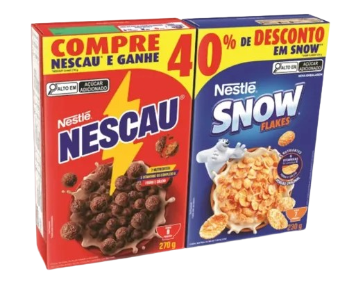 KIT NESCAU CEREAL 270G+SNOW FLAKES 230G. - R$12.99 - UN/ 01 - 7891000408681