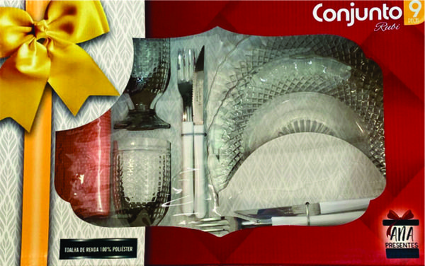 KIT PRATOS E COPOS RUBI- 9140 - R$31.04 - CX/05 - 7898500810365