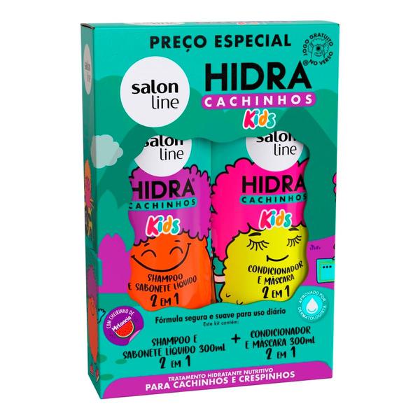 KIT SALON LINE SH+COND HIDRA KIDS CACHINHOS 300ML - R$15.70 - CX/06 - 0000000007917
