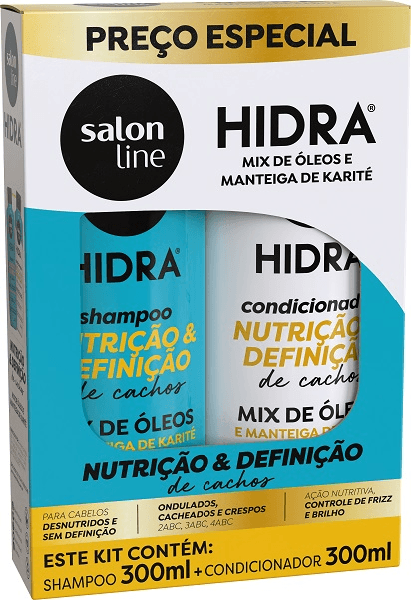 KIT SALON LINE SH+COND HIDRA MIX OLEO MANT 300ML  - R$15.70 - CX/06 - 7908458324262
