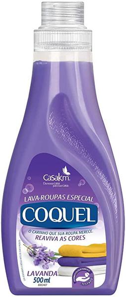 LAVA ROUPAS LIQ COQUEL LAVANDA 500ML - R$9.19 - CX/12 - 7896040700283