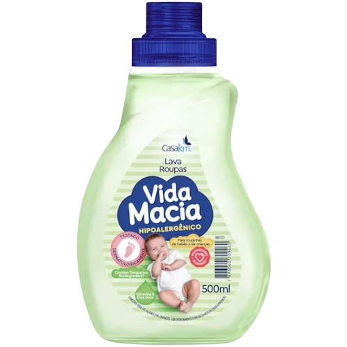 LAVA ROUPAS LIQ VIDA MACIA GLIC ERVA DOCE 500ML - R$9.62 - CX/12 - 7896040709460
