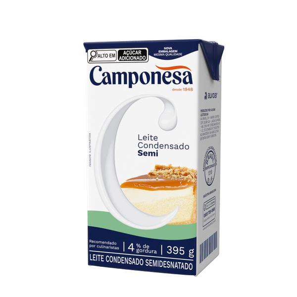LEITE COND CAMPONESA SEMI DESNATADO TP 395G - R$4.75 - CX/27 - 7896259420002