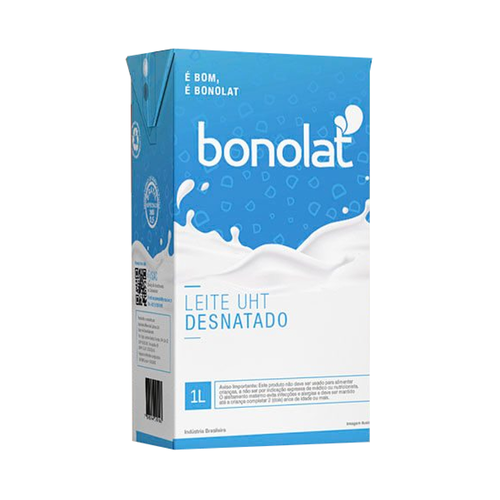 LEITE LV BONOLAT DESNATADO 1LT - R$4.45 - CX/12 - 7898994095194
