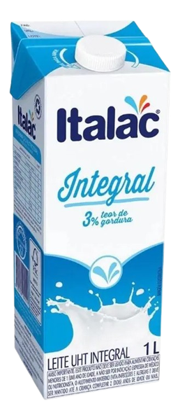 LEITE LV ITALAC INTEGRAL C/ TAMPA 1LT - R$4.65 - CX/12 - 7898080640031