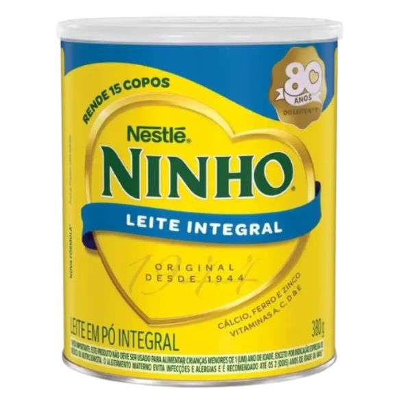 LEITE PO NINHO INTEGRAL 380G - R$16.99 - CX/24 - 7891000325858
