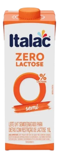 LEITE UHT ITALAC ZERO LACTOSE SEMIDESNATADO 1L - R$5.40 - CX/12 - 7898080640932