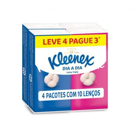LENCO PAPEL KLEENEX FT DIA A DIA L4P3 - R$4.72 - CX/72 - 7891172523380